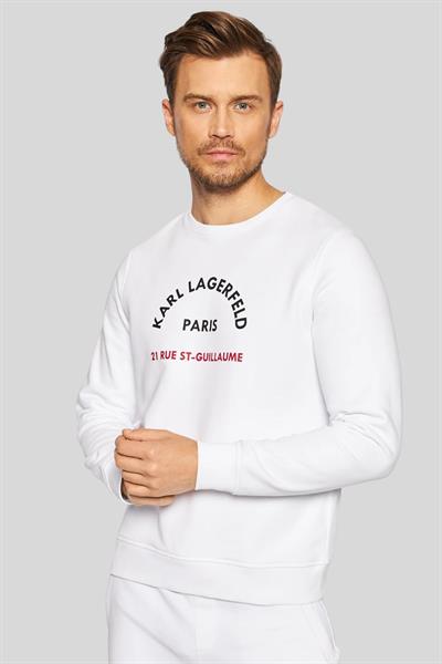 Karl Lagerfeld Erkek Normal Kesim Kazak Beyaz