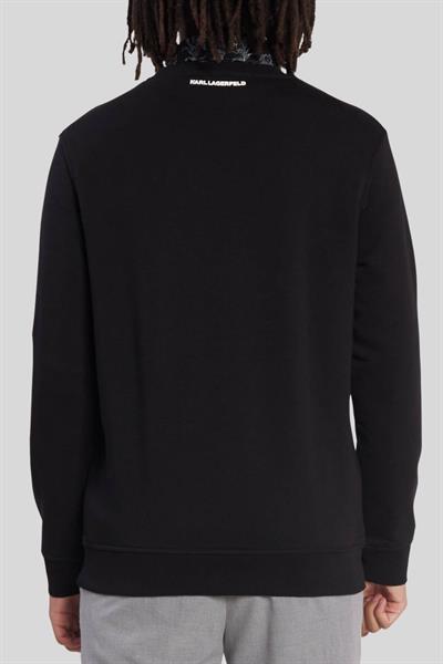Karl Lagerfeld Erkek Normal Kesim Kazak Siyah