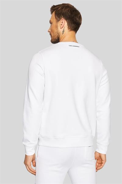 Karl Lagerfeld Erkek Normal Kesim Kazak Beyaz