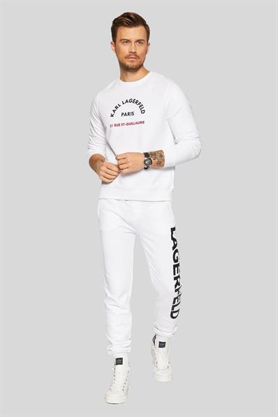 Karl Lagerfeld Erkek Normal Kesim Kazak Beyaz