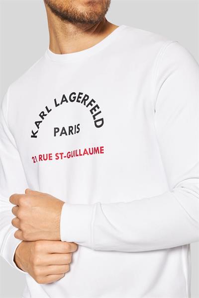 Karl Lagerfeld Erkek Normal Kesim Kazak Beyaz