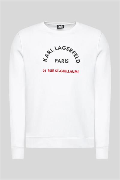Karl Lagerfeld Erkek Normal Kesim Kazak Beyaz