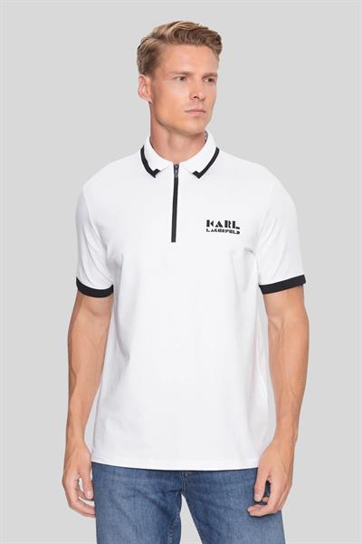Karl Lagerfeld Erkek Polo Gömlek Beyaz