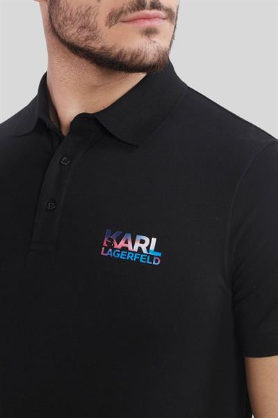 Karl Lagerfeld Erkek Polo T-Shirt Siyah