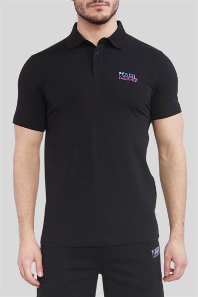 Karl Lagerfeld Erkek Polo T-Shirt Siyah