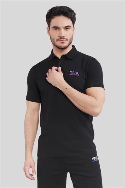 Karl Lagerfeld Erkek Polo T-Shirt Siyah
