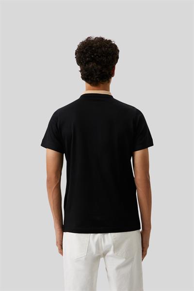 Karl Lagerfeld Erkek Polo Yaka T-Shirt Siyah
