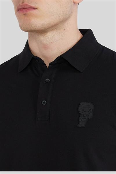Karl Lagerfeld Erkek Polo Yaka T-Shirt Siyah