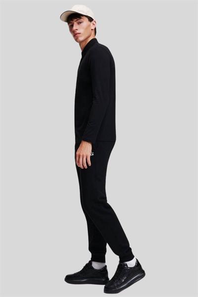 Karl Lagerfeld Erkek Polo Yaka T-Shirt Siyah