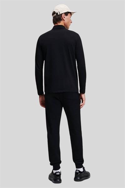 Karl Lagerfeld Erkek Polo Yaka T-Shirt Siyah