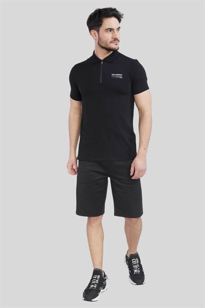 Karl Lagerfeld Erkek Polo Yaka T-Shirt Siyah