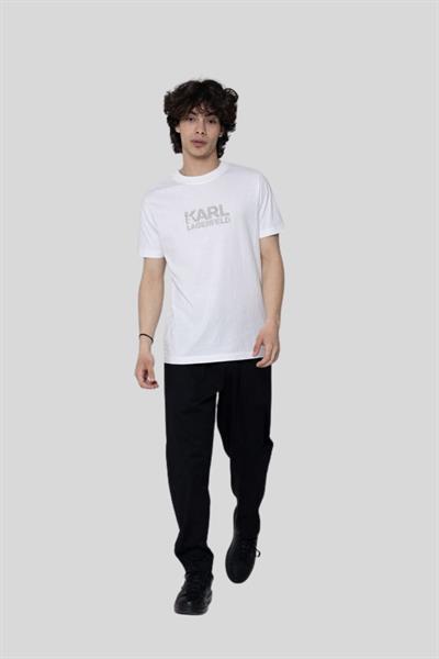 Karl Lagerfeld Erkek T-Shirt Beyaz