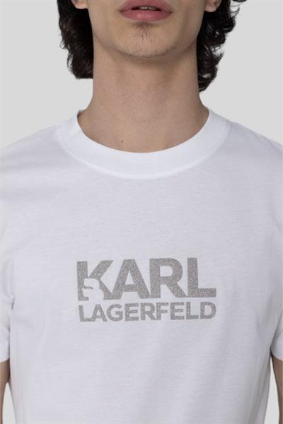Karl Lagerfeld Erkek T-Shirt Beyaz