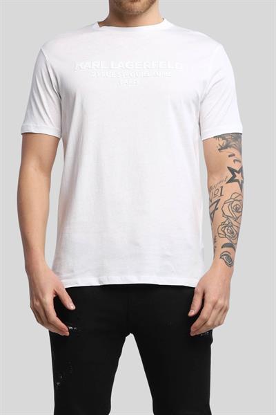 Karl Lagerfeld Erkek T-Shirt Beyaz
