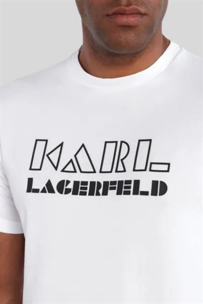 Karl Lagerfeld Erkek T-Shirt Beyaz