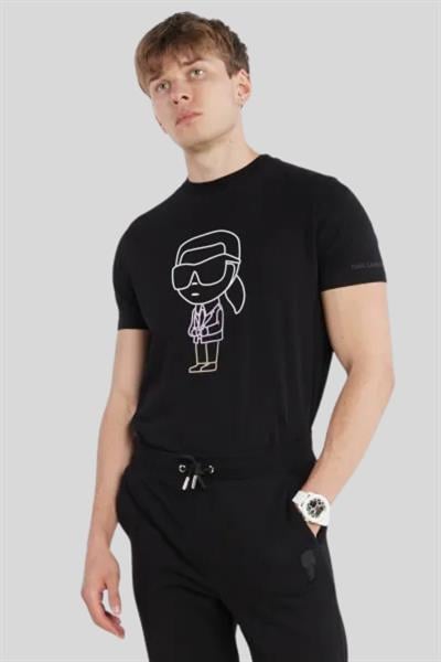 Karl Lagerfeld Erkek T-Shirt Siyah