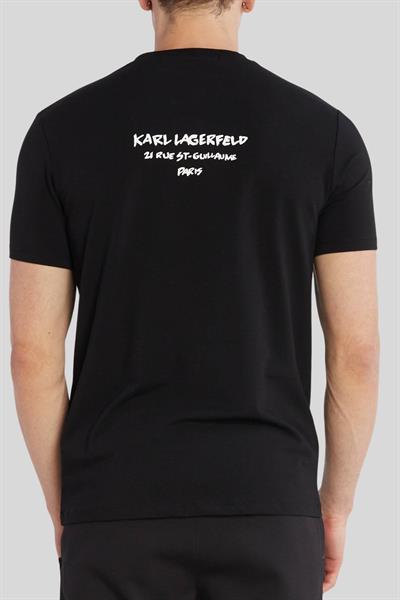 Karl Lagerfeld Erkek T-Shirt Siyah