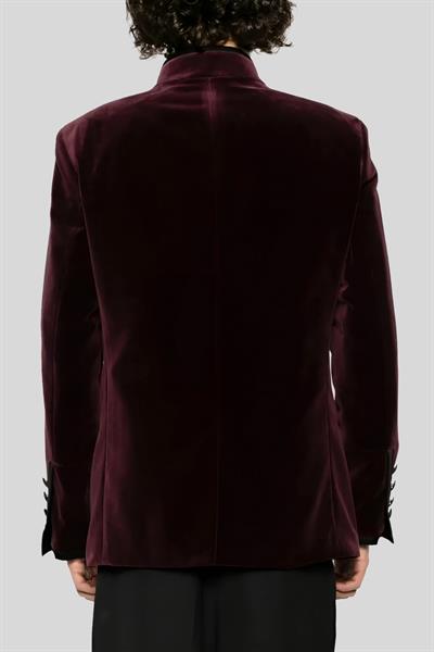 Karl Lagerfeld Kadife Pamuklu Erkek Ceket Kırmızı 609