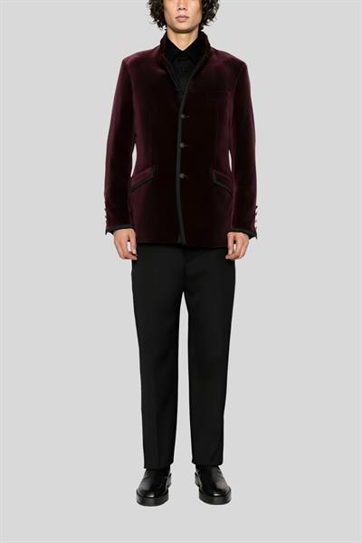 Karl Lagerfeld Kadife Pamuklu Erkek Ceket Kırmızı 609