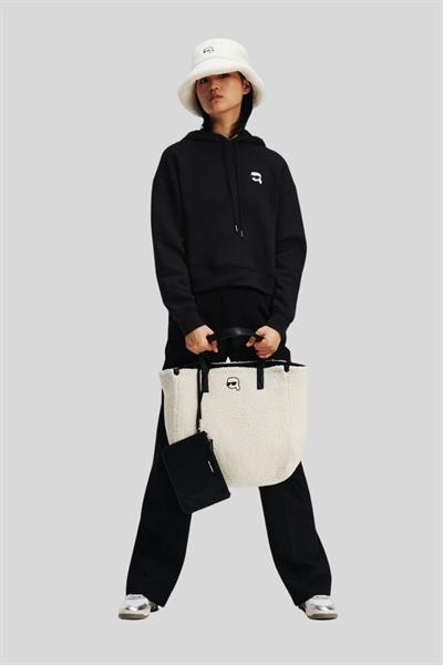 Karl Lagerfeld Kadın Kapüşonlu SweatShirt Siyah