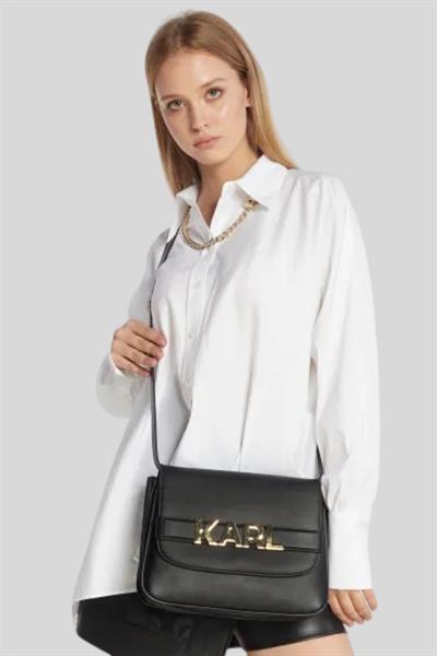 Karl Lagerfeld Kadın Omuz Çantası Siyah
