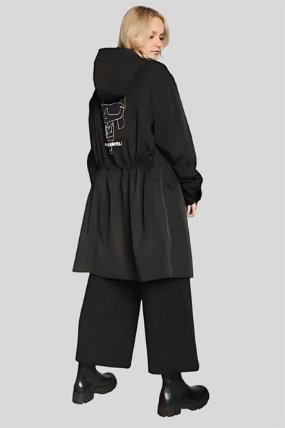 Karl Lagerfeld Kadın Palto Siyah