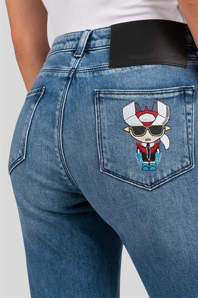 Karl Lagerfeld Kadın Pantolon Mavi