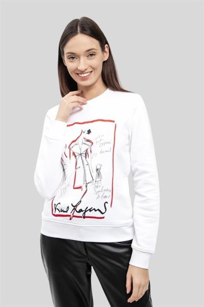 Karl Lagerfeld Kadın SweatShirt Beyaz