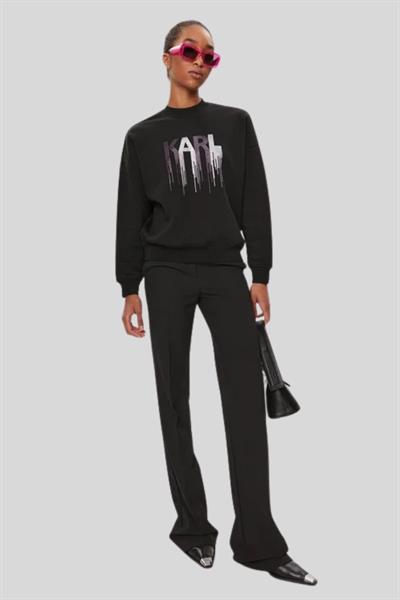 Karl Lagerfeld Kadın SweatShirt Siyah
