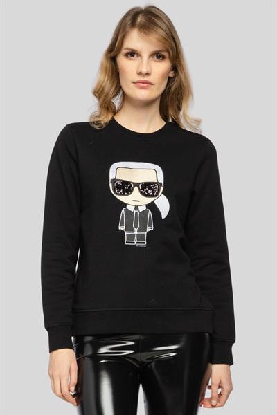 Karl Lagerfeld Kadın SweatShirt Siyah