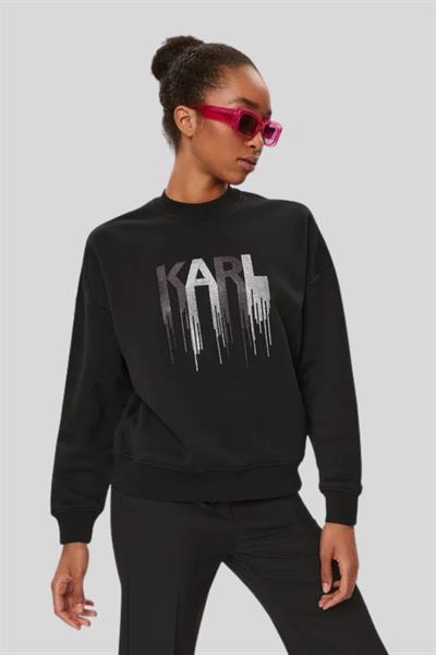 Karl Lagerfeld Kadın SweatShirt Siyah