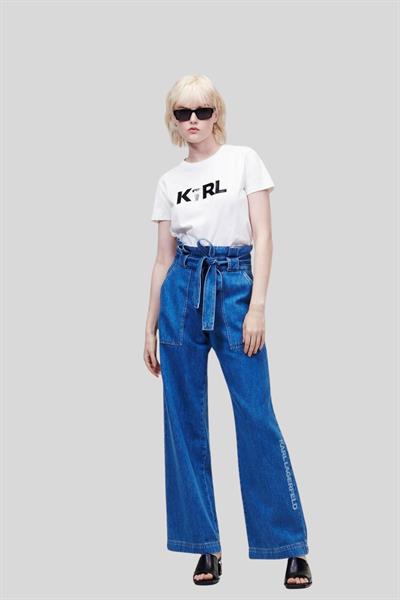 Karl Lagerfeld Kadın T-Shirt Beyaz