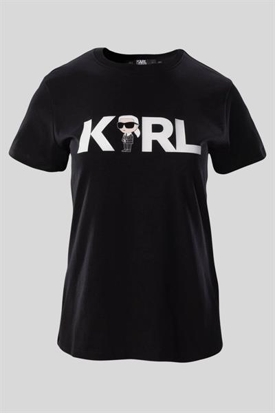 Karl Lagerfeld Kadın T-Shirt Siyah