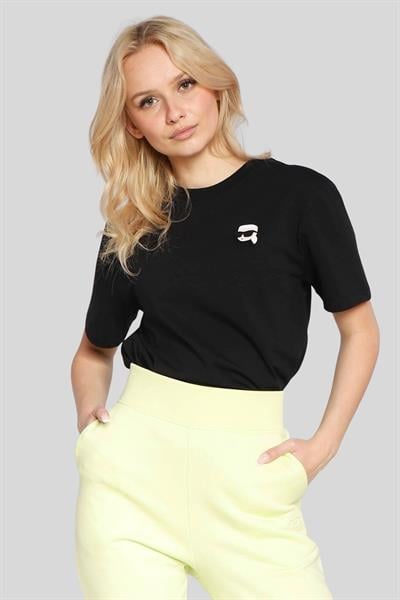 Karl Lagerfeld Kadın T-Shirt Siyah