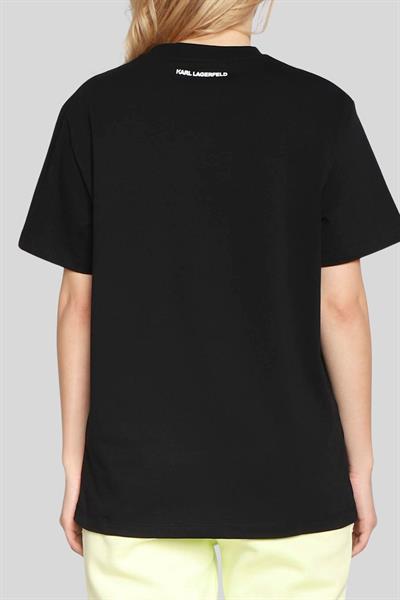 Karl Lagerfeld Kadın T-Shirt Siyah