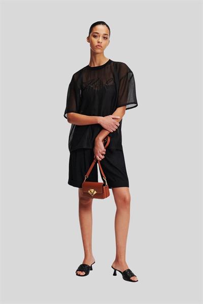 Karl Lagerfeld Kadın T-Shirt Siyah