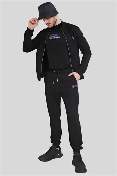 Karl Lagerfeld Normal Kesim Erkek Eşofman Altı Siyah