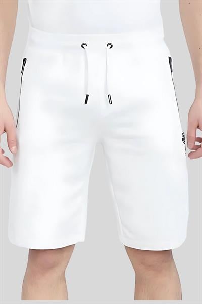 Karl Lagerfeld Normal Kesim Erkek Şort Beyaz
