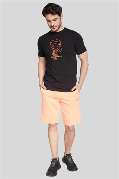 Karl Lagerfeld Normal Kesim Erkek T-Shirt Siyah