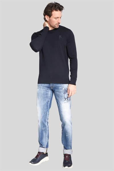 Karl Lagerfeld Normal Kesim Kazak Siyah