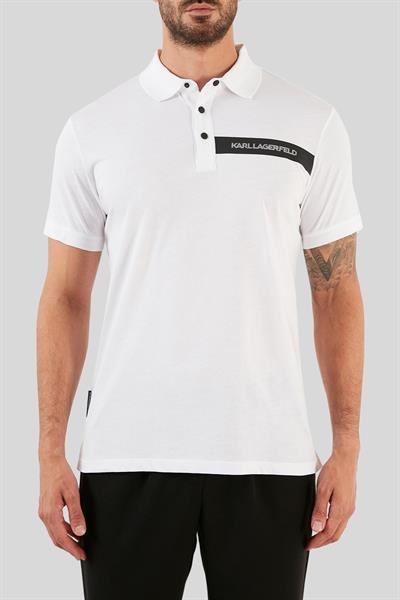 Karl Lagerfeld Normal Kesim Erkek T-Shirt Beyaz