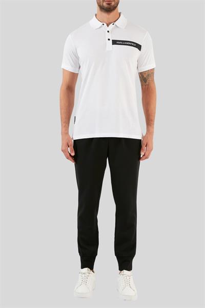 Karl Lagerfeld Normal Kesim Erkek T-Shirt Beyaz