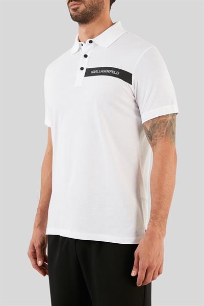 Karl Lagerfeld Normal Kesim Erkek T-Shirt Beyaz