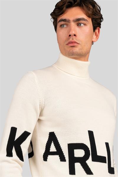 Karl Lagerfeld Turtleneck Erkek Kazak Beyaz