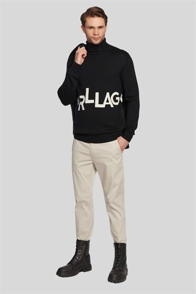 Karl Lagerfeld Turtleneck Erkek Kazak Siyah