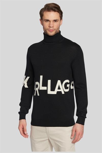 Karl Lagerfeld Turtleneck Erkek Kazak Siyah