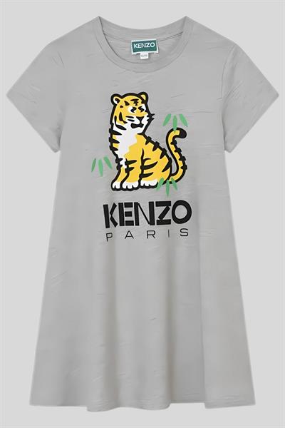 Kenzo Kız Çocuk Elbise Gri