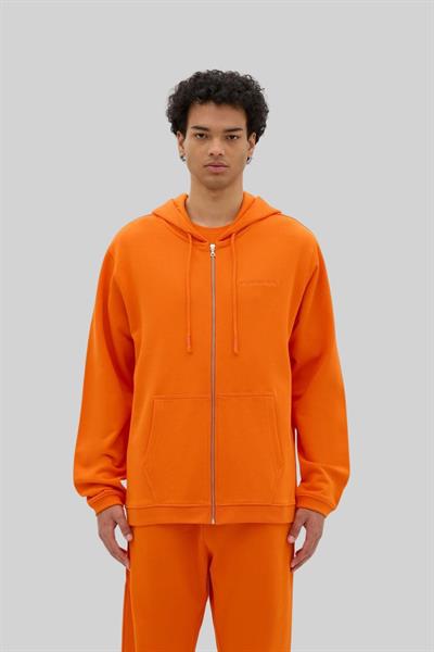 Les Benjamins Erkek  Fermuarlı  Sweatshirt Turuncu