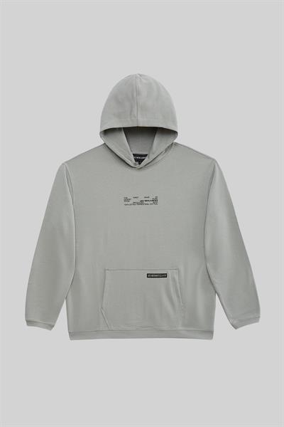 Les Benjamins Erkek Kapüşonlu Sweatshirt Gri