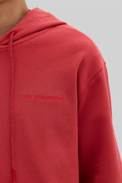 Les Benjamins Erkek  Kapüşonlu Sweatshirt Kırmızı